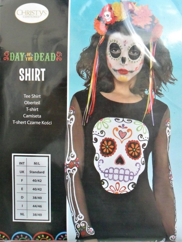 Ladies T-Shirt "Day of the Dead" - Gr. M
