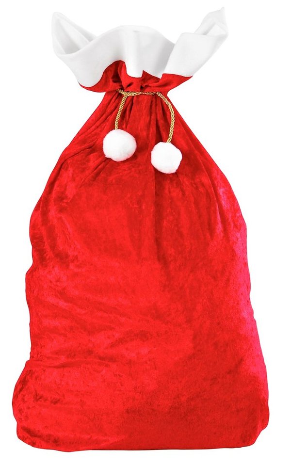 Weihnachtsmann Sack aus Samt - 60 x 100 cm