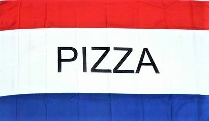 Fun-Fahne "Pizza"  90 x 150 cm