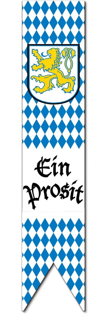 Dekorations Banner mit Wappen "Ein Prosit" - 1,8m