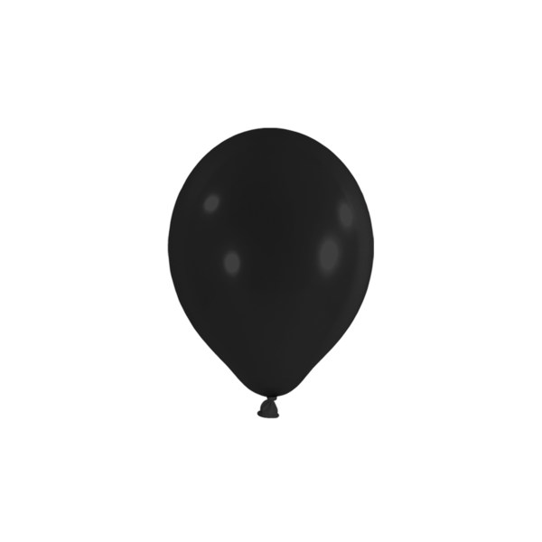100 Miniballons - Schwarz - 12cm