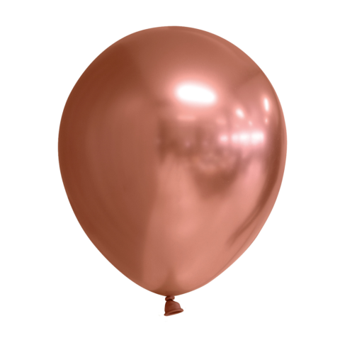 10 Chrome Luftballons - 30cm - Kupfer