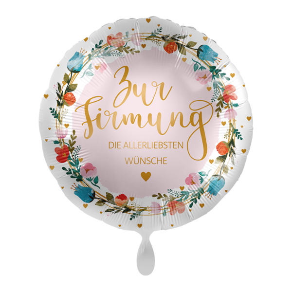 1 Folienballon - Firmung Floral
