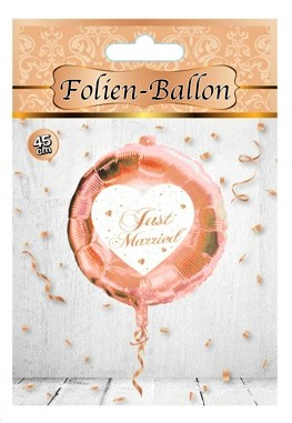 Folien-Ballon "Just Maried", rosegold