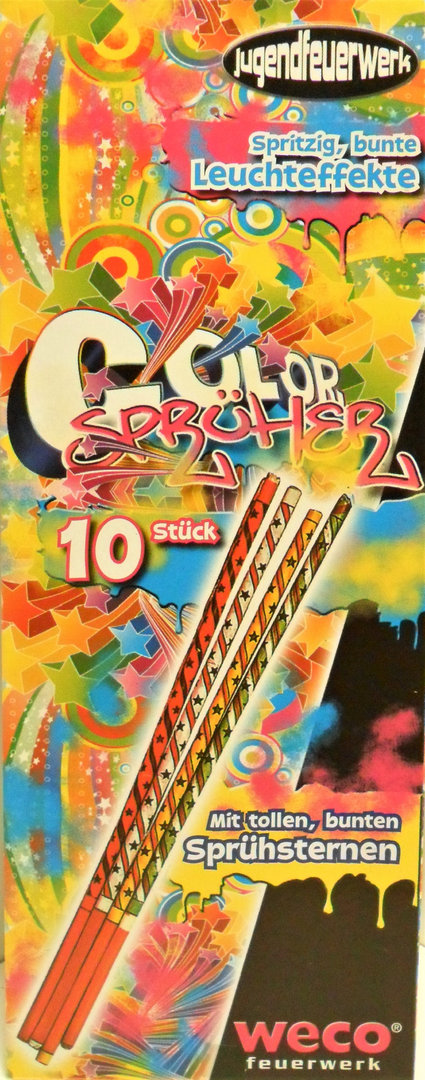 Color Sprüher 10 Stück, 4-farbig sortiert